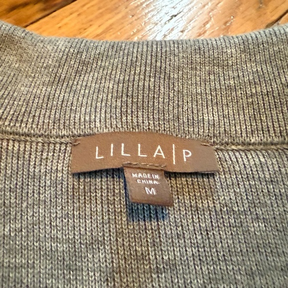 Lila P Long Sleeve One Button Gray/Black Cardigan Sweater Women’s Size M - Picture 8 of 16